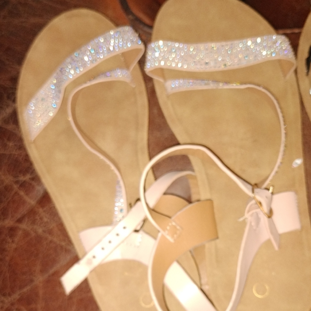 Girls Sandals With Sparkle